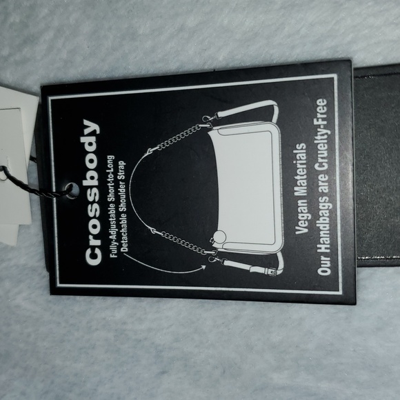 NWT Ed Hardy Denim Rhinestone Skull Crossbody Bag - Picture 8 of 14